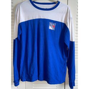 New York Rangers G-III 4Her by Carl Banks Women's Long Sleeve Shirt Blue Medium